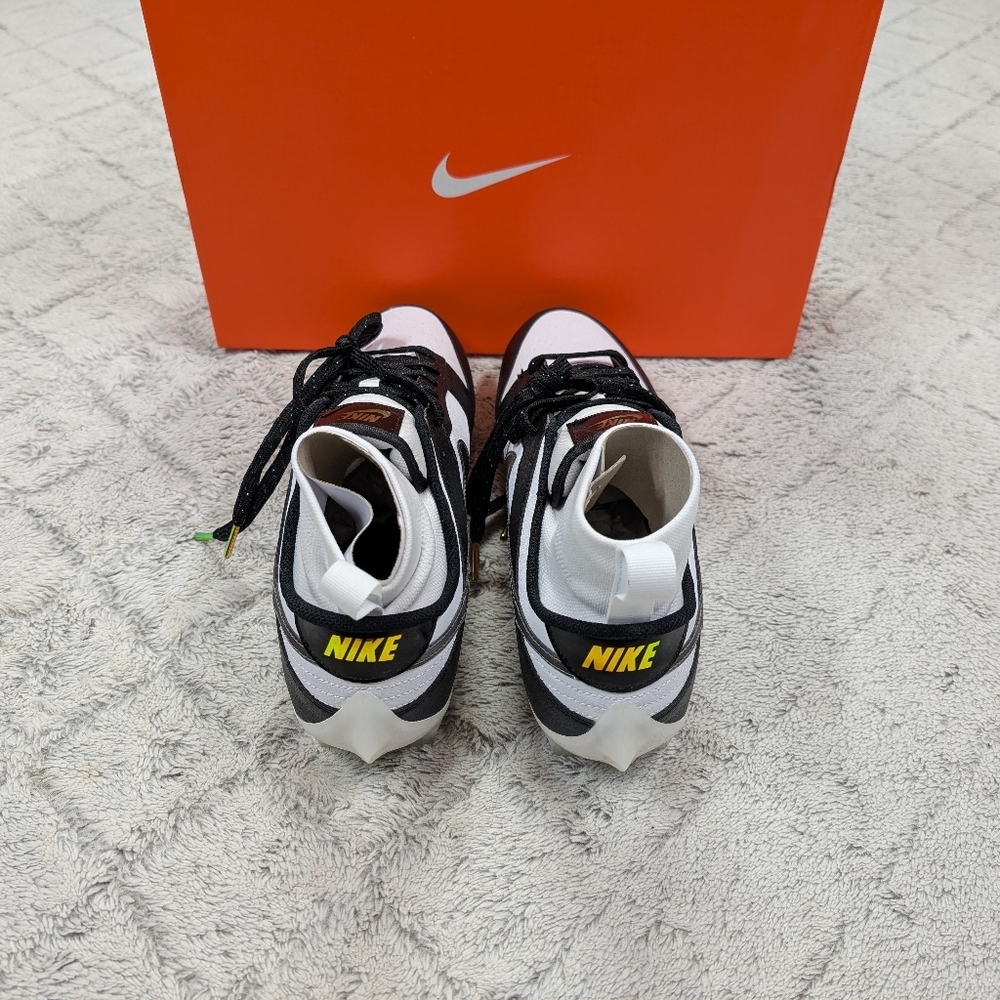 Nike Vapor Edge Dunk Football Cleats Panda Black Mens 11.5 DZ4890-001 New - Picture 3 of 9